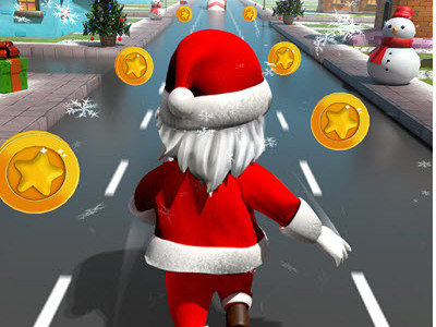 Santa Run background