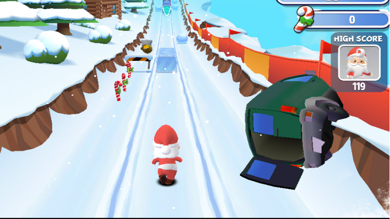 Santa run screenshot